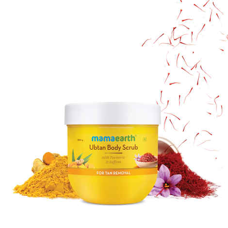 Buy Mamaearth Ubtan Body Scrub with Turmeric & Saffron for Tan Removal (200 g) - Purplle