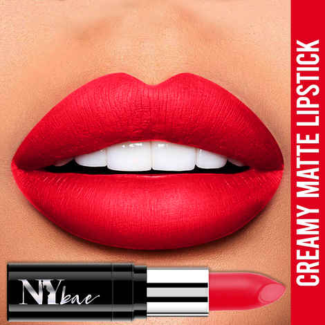 Buy NY Bae Lipstick  Creamy Matte  Red - Rock That Fella 29 - Purplle
