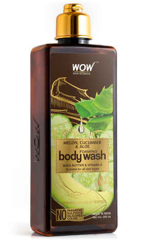 Buy WOW Skin Science Melon, Cucumber & Aloe Foaming Body Wash (250 ml) - Purplle