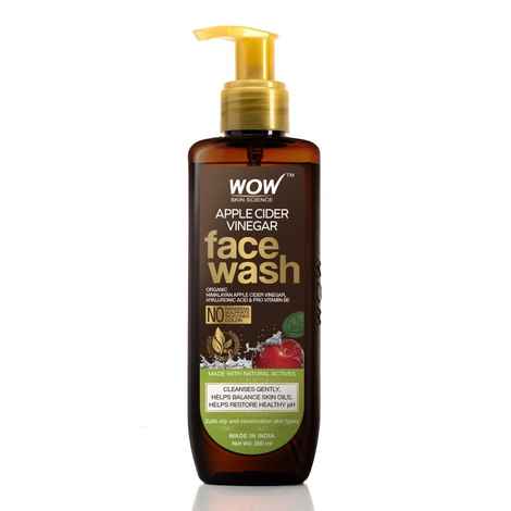 Buy WOW Skin Science Apple Cider Vinegar Face Wash Bottle (200 ml) - Purplle