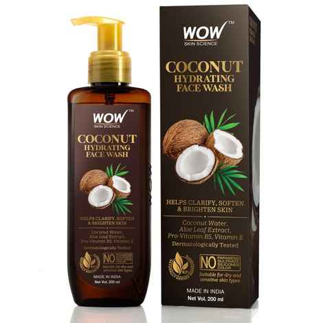 Buy WOW Skin Science Coconut Hydrating Face Wash (200 ml) - Purplle