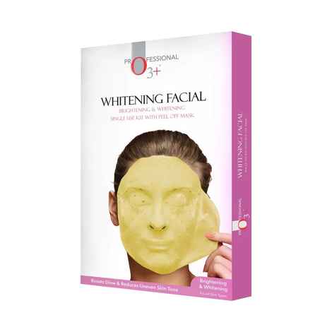 Buy O3+ Whitening Facial Brightening & Whitening Single Use Kit With Peel Off Mask (45 gm) - Purplle