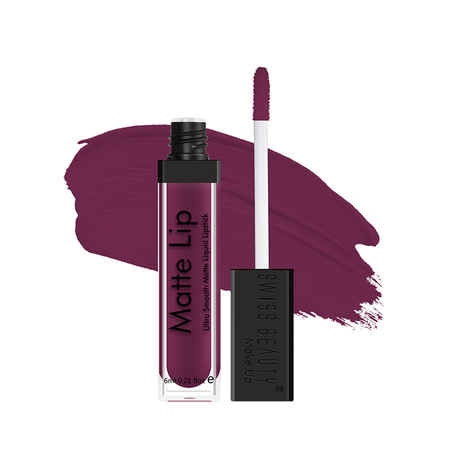 Buy Swiss Beauty Ultra Smooth Matte Lip Liquid Lipstick 26 Purple Villain (6 ml) - Purplle