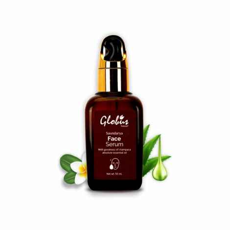 Buy Globus Naturals Saundarya Face Serum With Goodness Of Champaca Absolute Essential Oil | 100% Natural | Paraben Free | SLS Free (30 ml) - Purplle