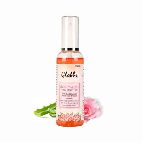 Buy Globus Naturals Rejuvenating Rose Water With Goodness Of Aloe Vera extract (100 ml) (Pack Of 2) - Purplle