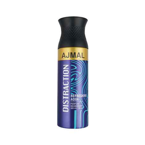 Buy Ajmal Distraction Deodorant Aromatic Refreshing Aqua (200 ml) Casual Wear for Unisex - Purplle