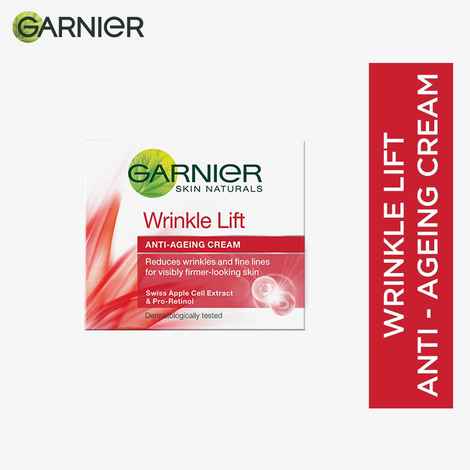 Buy Garnier Skin Naturals Wrinkle Lift Anti-Ageing Cream-Reduces wrinkles and fine lines- 18 gm - Purplle