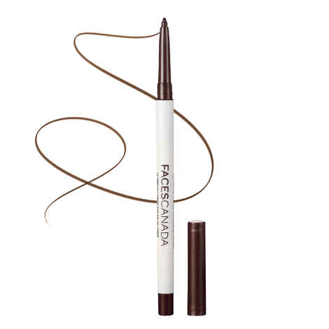 FACES CANADA Ultime Pro Twist Eye Kajal Liner - Brown, 0.35 gm | High Impact Intense Color In 1 Stroke | 24HR Long Stay | Matte Finish | Soft Texture | Waterproof & Smudgeproof | Made With Carnauba Wax