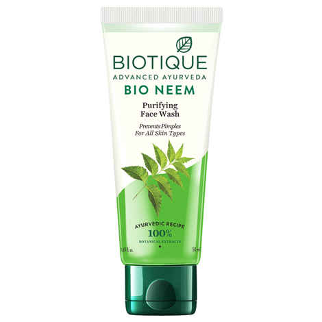 Buy Biotique Bio Neem Purifying Face Wash (50 ml) - Purplle