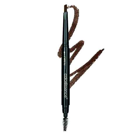 Buy COLORESSENCE Eyebrow Pencil 3 in 1 Multifunction Brow Filling Styler with Spoolie Shaping Brush - 0.25 gm(Brown) - Purplle