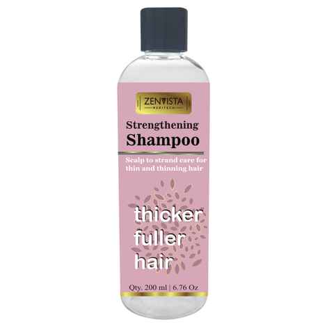 Buy Zenvista Strengthening Hair Shampoo, For Hair Growth+ Hair Fall Control, With Hibiscus Extract, Onion & Almond, Bhringraj, Primrose (200 ml) - Purplle
