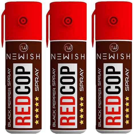 Buy Newish : Powerful Black Pepper Spray Self Defence for Women Pack of 3 (Each : 35 g/ 55 ml) - Purplle