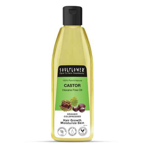 Buy Soulflower Coldpressed Castor Oil. 100% Pure and Natural, 225 ml - Purplle