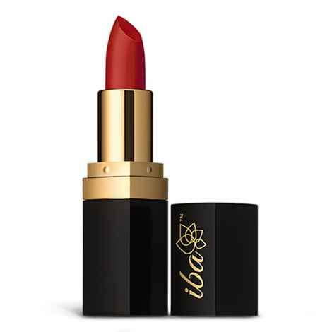 Iba Long Stay Matte Lipstick Shade M10 Red Brick, 4 gm | Intense Colour | Highly Pigmented and Long Lasting Matte Finish | Enriched with Vitamin E | 100% Natural, Vegan & Cruelty Free