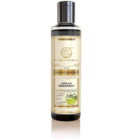 Buy Khadi Natural Ayurvedic Amla & Bhringraj Hair Cleanser Sls & Paraben Free (210 ml) - Purplle