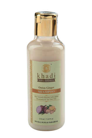 Buy Khadi Shuddha Onion Ginger Shampoo - No Sls Sles & Paraben 210 ml - Purplle