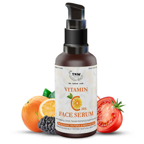 Buy TNW The Natural Wash vitamin c and hyaluronic acid Face serum for Glowing Youthful & Improved Skin 30 ml - Purplle