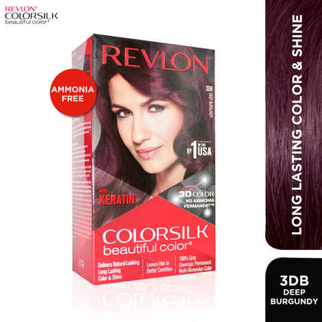 Buy Revlon Colorsilk Hair Color with Keratin - Deep Burgundy 3DB - Purplle