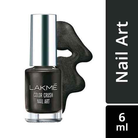 Buy Lakme Color Crush Nail Art - Black M7 (6 ml) - Purplle