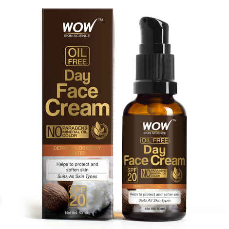 Buy WOW Skin Science Day Face Cream - SPF 20 (50 ml) - Purplle