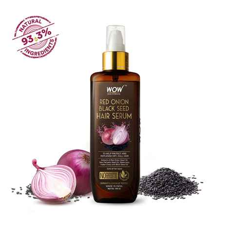 Buy WOW Skin Science Red onion black seed Hair Serum For Frizz Free Smooth Hair/ Dry And Dull Hair - 100 ml - Purplle