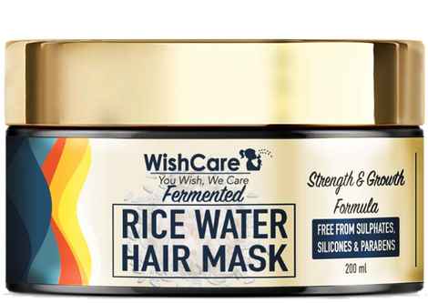 Buy WishCare Fermented Rice Water Hair Mask- Strength & Growth Formula - Free from Sulphates, Silicones & Paraben - For All Hair Types (200 ml) - Purplle