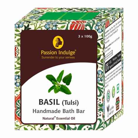 Buy Passion Indulge BASIL Handmade Bath Bar Soap - 100GM Each ( PACK OF 3 ) - Purplle