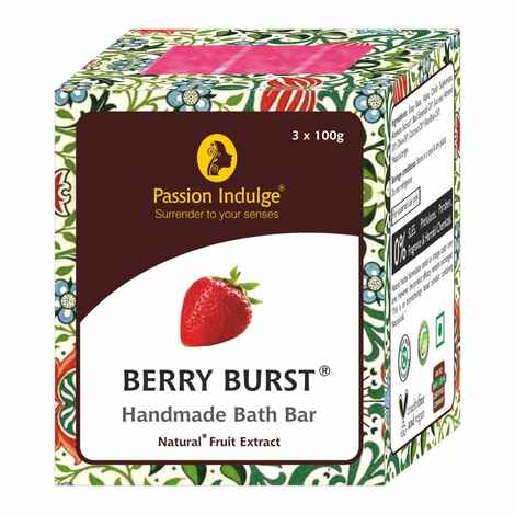 Buy Passion Indulge BERRY BURST Handmade Bath Bar Soap - 100GM Each ( PACK OF 3 ) - Purplle