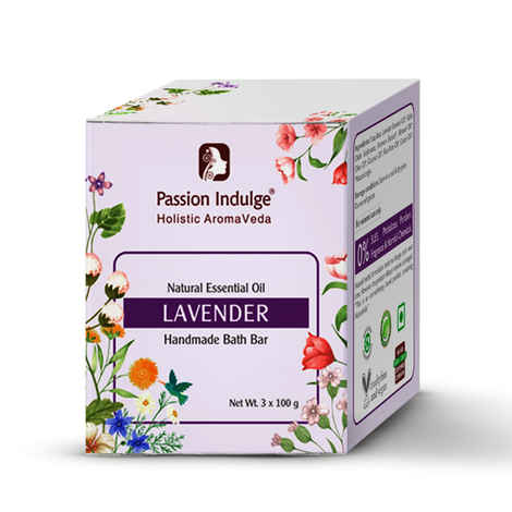 Buy Passion Indulge LAVENDER Handmade Bath Bar Soap - 100GM Each ( PACK OF 3 ) - Purplle