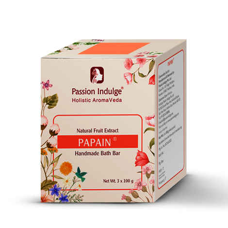 Buy Passion Indulge PAPAIN Handmade Bath Bar Soap - 100GM Each ( PACK OF 3 ) - Purplle
