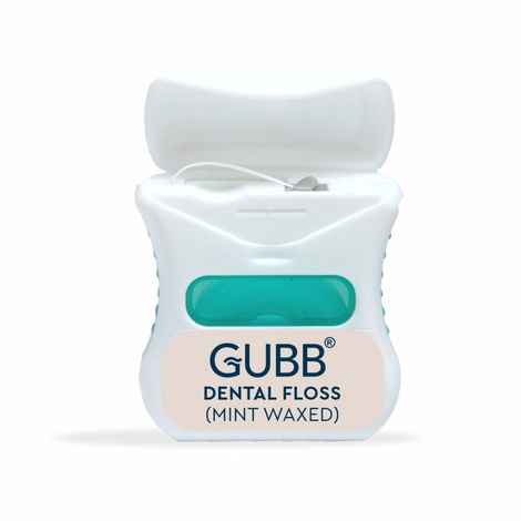 GUBB Dental Floss Thread, Mint Waxed - 50M