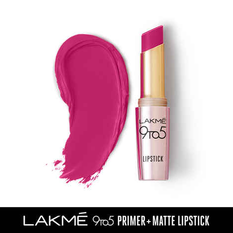 Buy Lakme 9TO5 Primer + Matte Lipstick MP4 Plum Pick (3.6 gm) - Purplle
