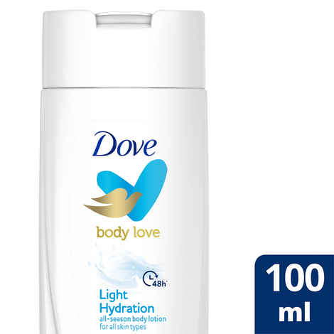 Buy Dove Light Hydration,Refreshed skin,No Paraben ,Quick Absorption 100ml - Purplle