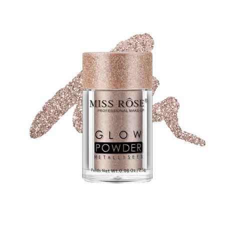 Buy MISS ROSE Single Glow Powder Metalises Eyeshadow 7001-010M11 - Purplle