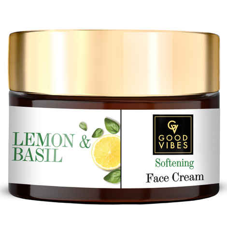 Buy Good Vibes Softening Face Cream - Lime & Basil (50 g) - Purplle