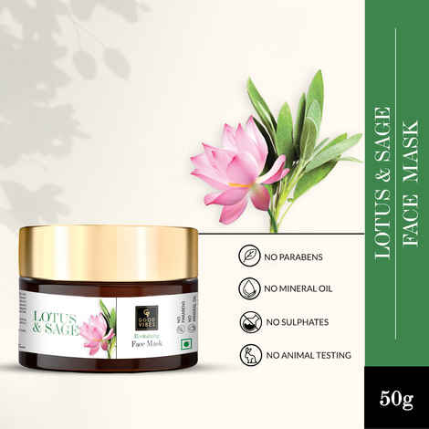 Buy Good Vibes Revitalizing Face Mask - Lotus & Sage (50 g) - Purplle
