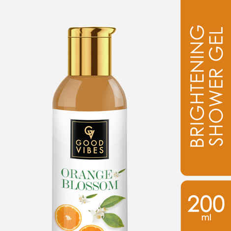 Buy Good Vibes Brightening Shower Gel - Orange Blossom (200 ml) - Purplle