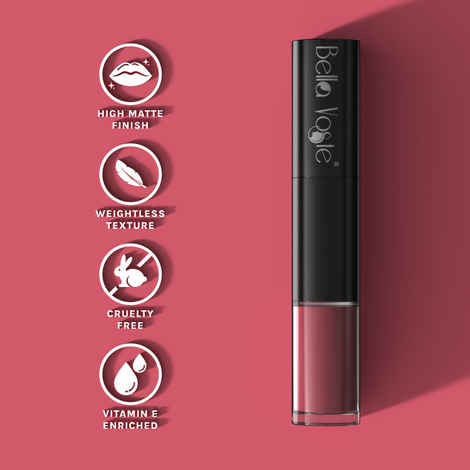 Buy Bella Voste Prime & Pout Liquid Lipstick , Spice Baby (05) (1.1 g) & (1.6 ml) - Purplle