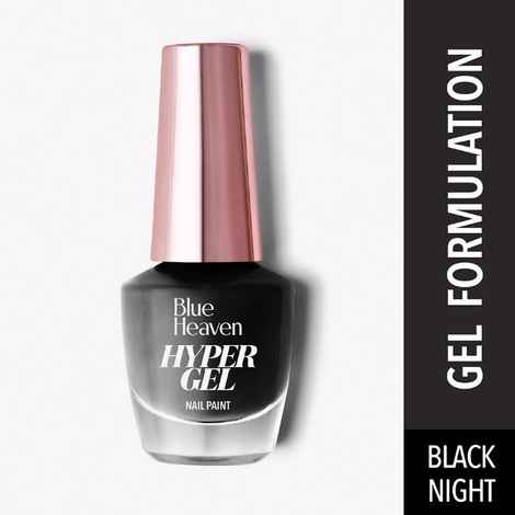 Buy Blue Heaven Hypergel Nail Paint Black Night 104 - Purplle