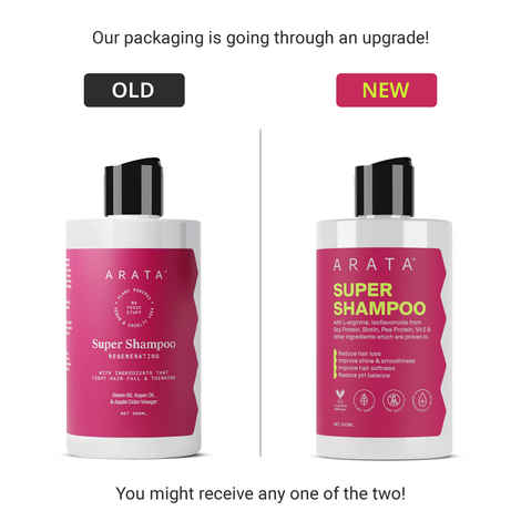 Arata Super Regenerating ShampooA Plant-Powered Super Shampoo with Onion Oil, Bhringraj, Apple Cider Vinegar, Argan Oil & Aloe Vera For Women & Men (Shampoo)-300 ml