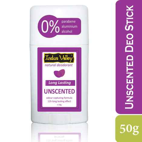 Buy Indus Valley Unscented Alcohol Free Aluminium Free Daily use Deodorant Stick with Long Lasting Effect - Purplle
