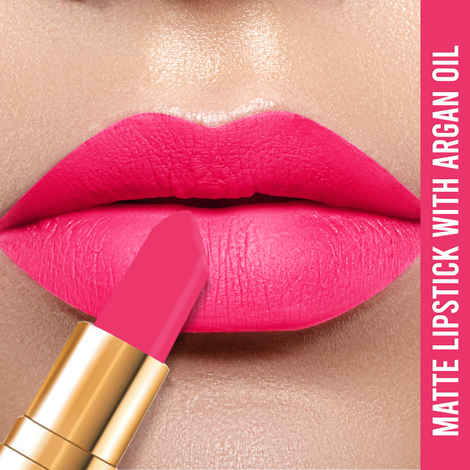 Buy NY Bae Runway Matte Lipstick | Infused With Argan Oil | Pink | Moisturising | Long Lasting | Light weight- Highlights 3 (4.5 g) - Purplle