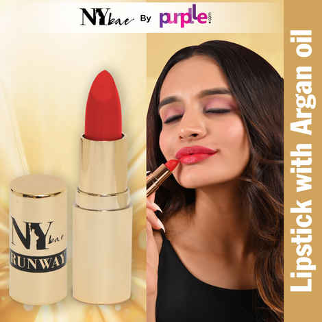 Buy NY Bae Runway Matte Lipstick | Infused With Argan Oil | Pink | Moisturising | Long Lasting | Light weight- Sombre 16 (4.5 g) - Purplle