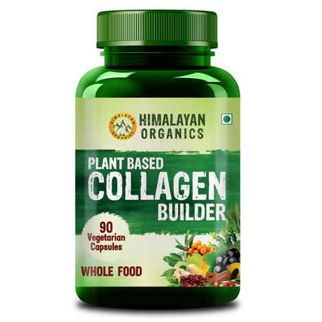 Buy Himalayan Organics Plant Based Collagen Builder for Hair and Skin with Biotin and Vitamin C- 90 Veg Capsules - Purplle