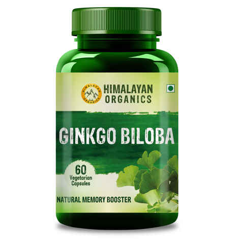 Buy Himalayan Organics Ginkgo Biloba for Healthy Brain Functions | 500Mg | 60 Veg Capsules - Purplle