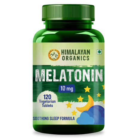 Buy Himalayan Organics Melatonin 10Mg (Healthy Sleep Cycle) - 120 Tablets - Purplle