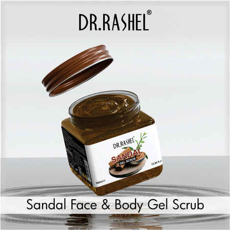 Dr.Rashel Acne Control Sandal Face And Body Gel scrub For All Skin Type (380 ml)
