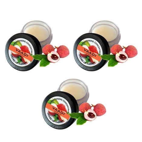 Buy Vaadi Herbals Lip Balm Lychee (10 g) Pack of 3 - Purplle