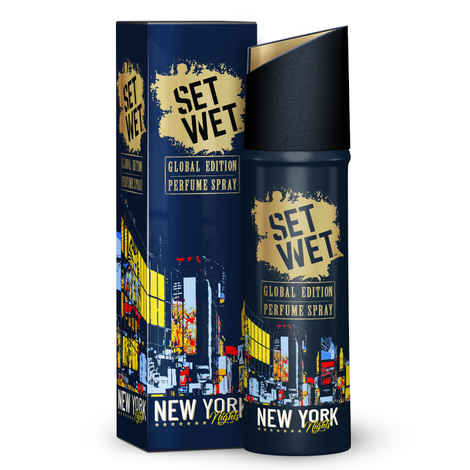 Buy Set Wet Global Edition New York Nights,No Gas Perfume Body Spray & Deodorant For Men (120 ml) - Purplle
