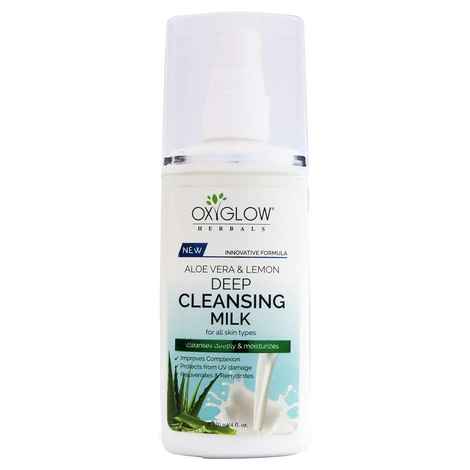 Buy Oxyglow Aloe Vera and Lemon Deep Cleansing milk - 120 ml - Purplle